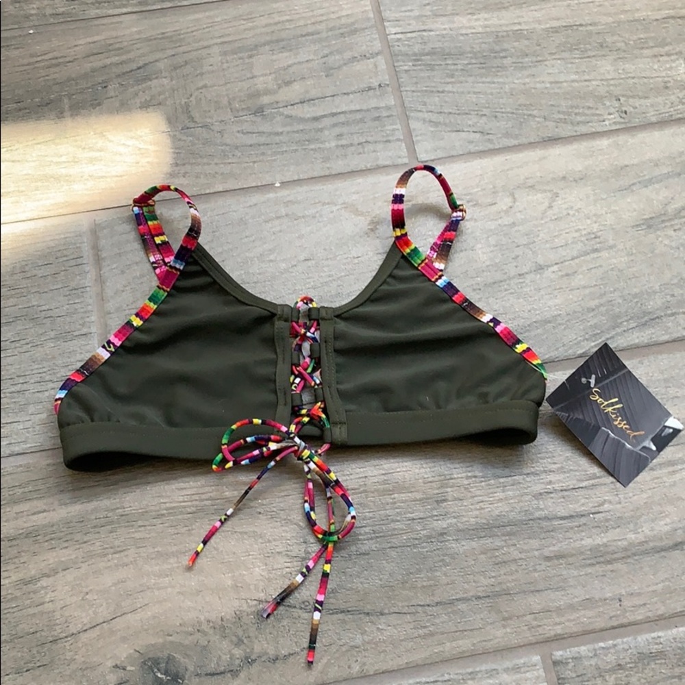 Solkissed olive green bikini top